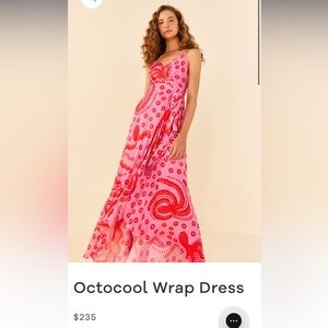 Farm rio octopus wrap dress